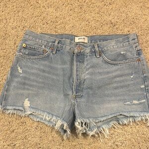 AGOLDE Women's Blue Denim Shorts